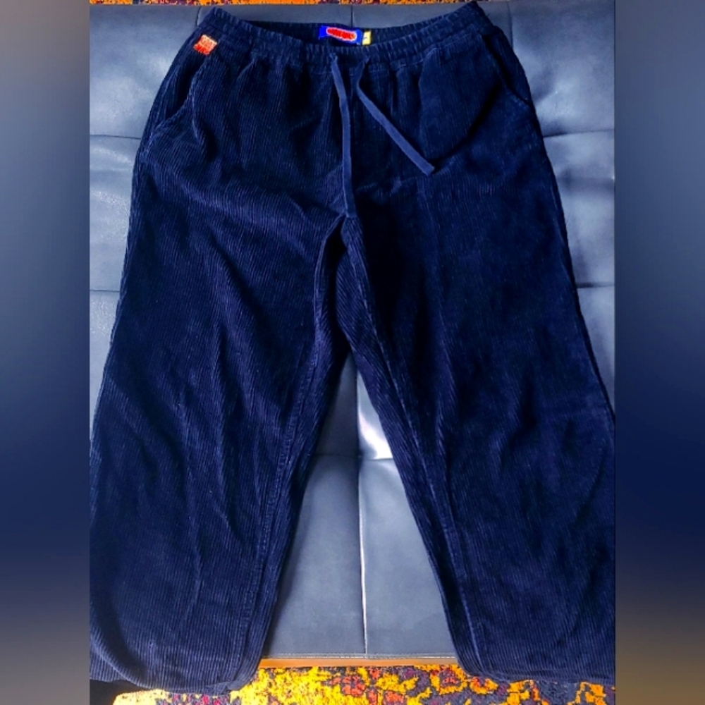 EMPYRE MENS CORDUROY PULL STRING SKATE PANTS size Medium